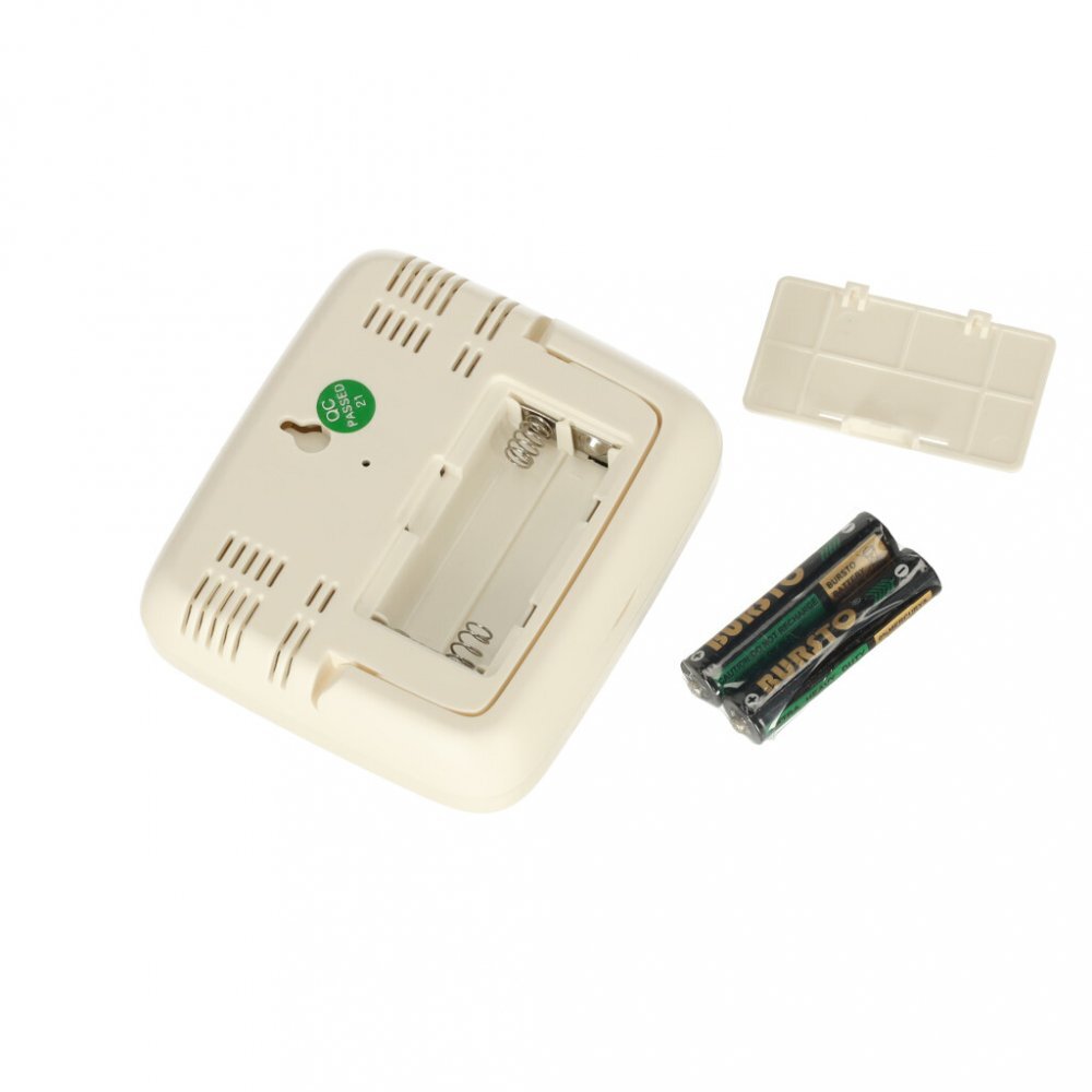 Ikonka Higrometru de uz casnic cu functie de Termometru si Ceas afisaj LCD dimensiune 8.5 x 7.8 x 2.8 cm