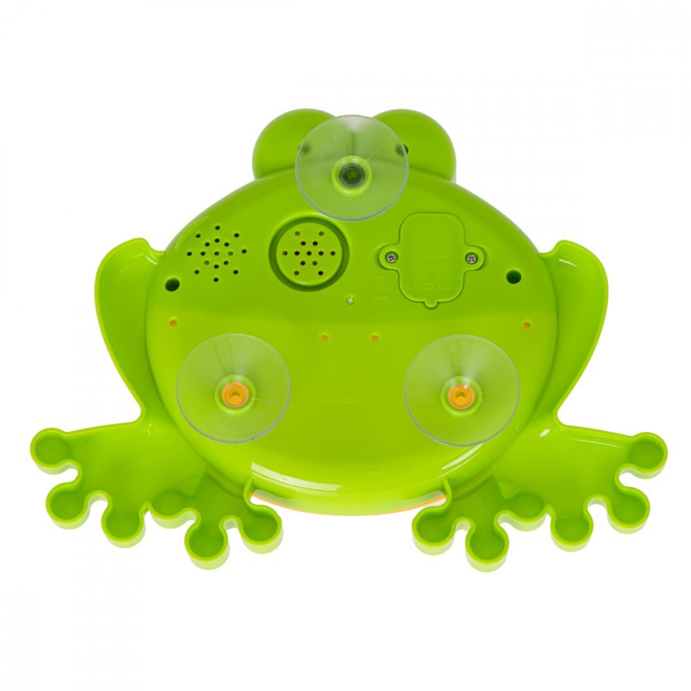 Ikonka Jucarie baie muzicala generatoare de spuma Green Frog