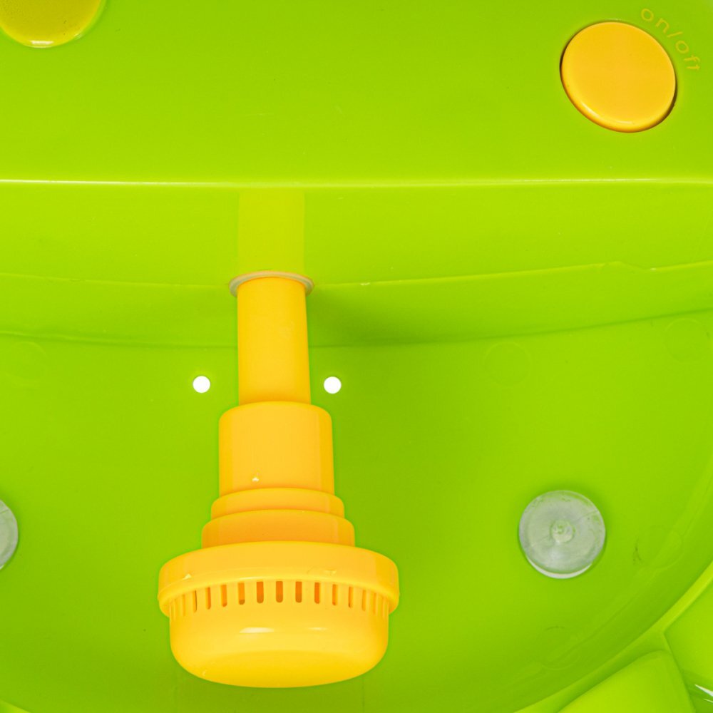 Ikonka Jucarie baie muzicala generatoare de spuma Green Frog