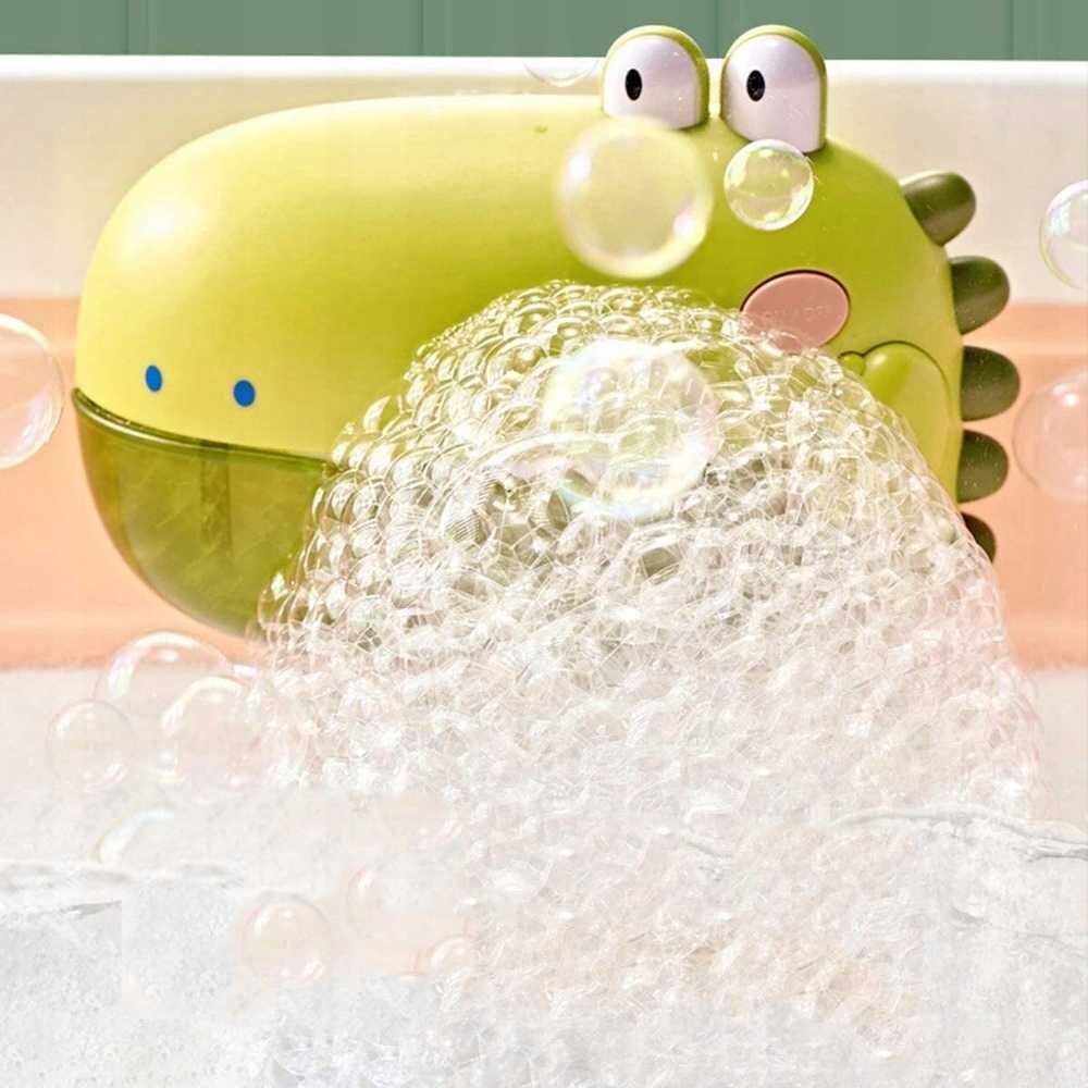 Ikonka Jucarie de baie cu baloane de sapun crocodil
