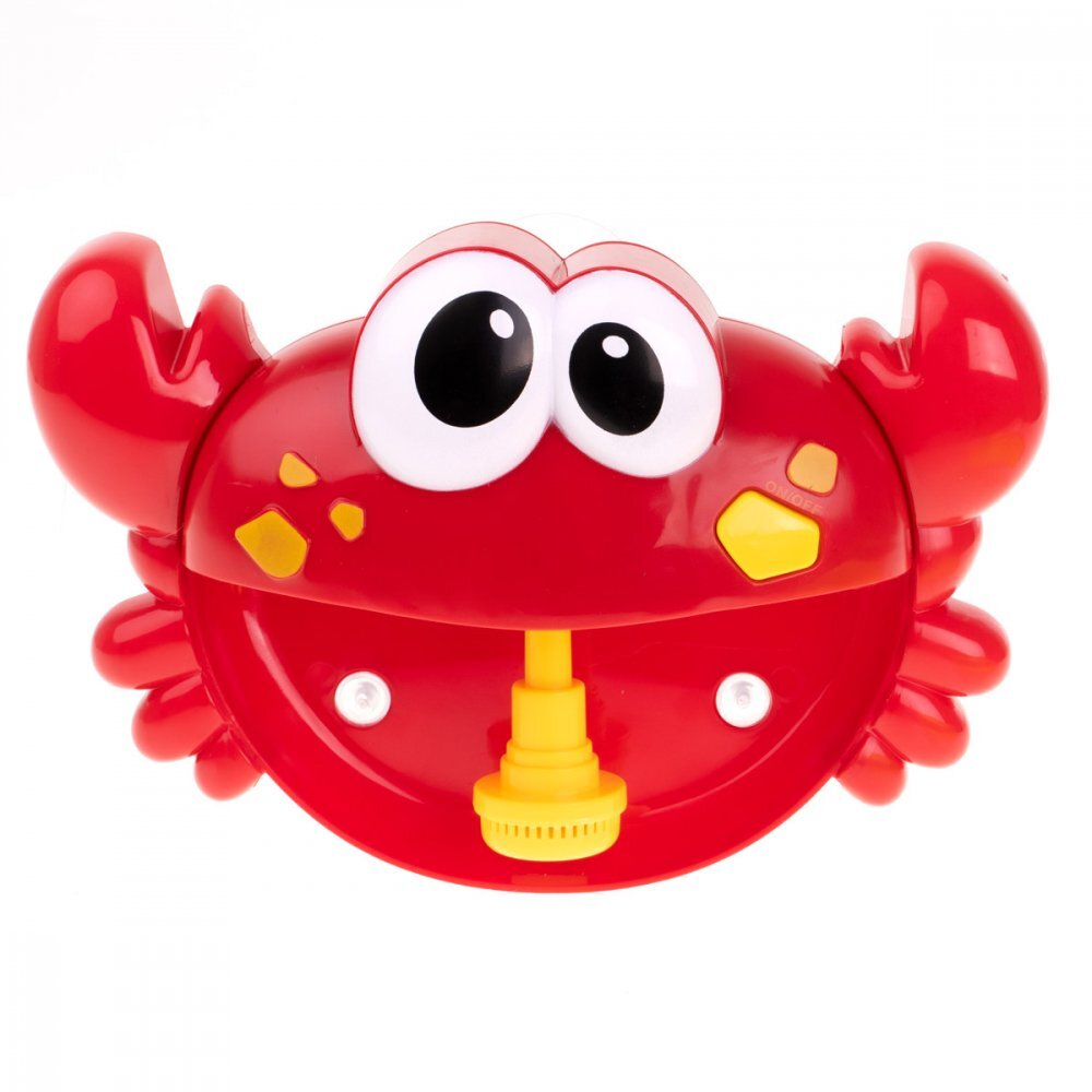 Ikonka Jucarie de baie pentru copii model muzical red crab generator de spuma din sapun dimensiune 25 x 20 cm
