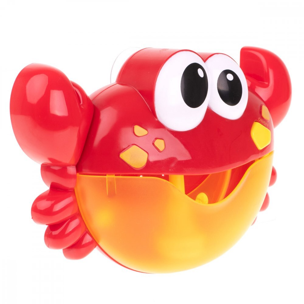 Ikonka Jucarie de baie pentru copii model muzical red crab generator de spuma din sapun dimensiune 25 x 20 cm
