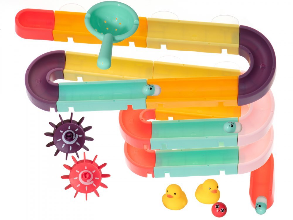 Ikonka Jucarie pentru baie Circuitul Multicolor al Ratustelor