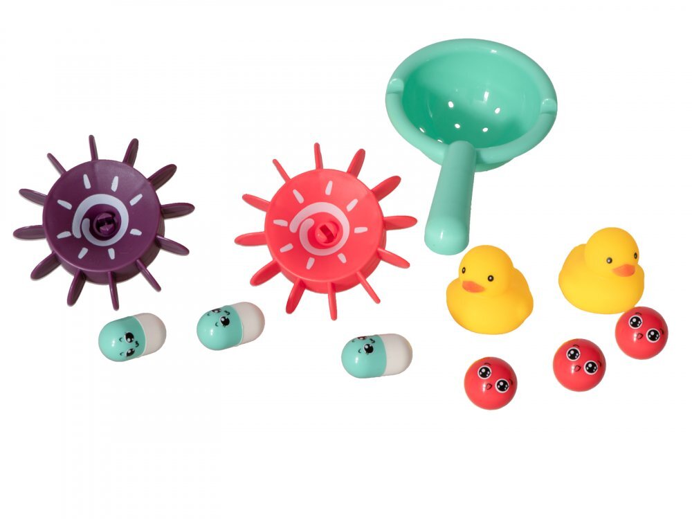 Ikonka Jucarie pentru baie Circuitul Multicolor al Ratustelor
