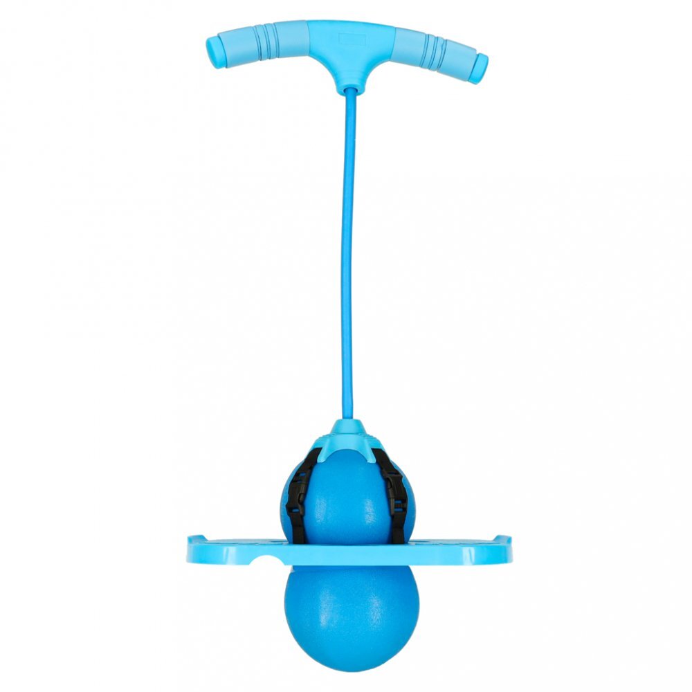 Ikonka Jumper de sarituri si echilibru pentru copii cu placa antiderapanta si pompa inclusa inaltime 70 cm Pogo Blue