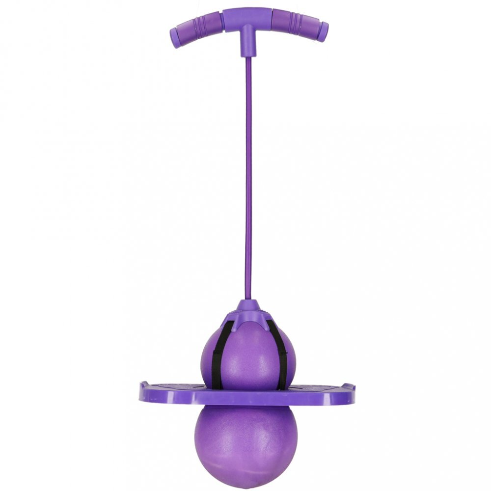 Ikonka Jumper de sarituri si echilibru pentru copii cu placa antiderapanta si pompa inclusa inaltime 70 cm Pogo Purple