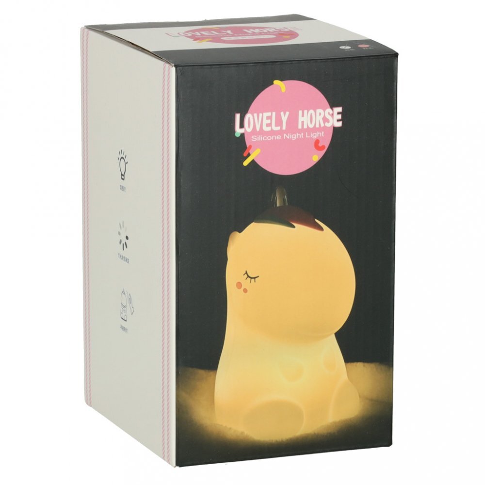 Ikonka Lampa de veghe pentru copii cu USB Unicorn White