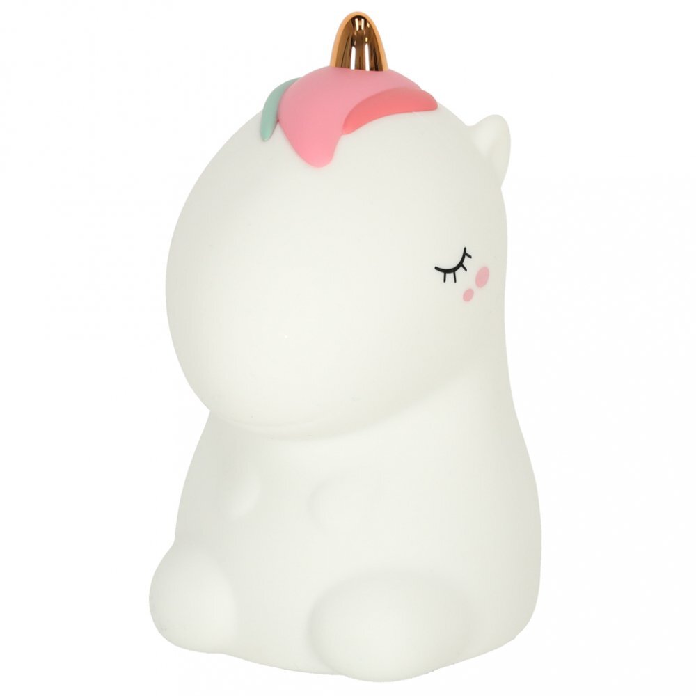 Ikonka Lampa de veghe pentru copii cu USB Unicorn White