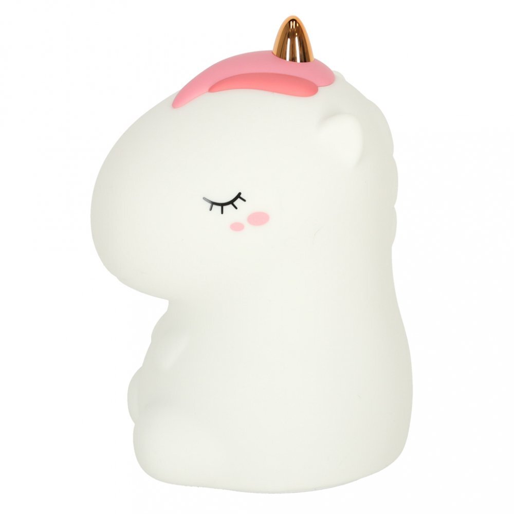 Ikonka Lampa de veghe pentru copii cu USB Unicorn White