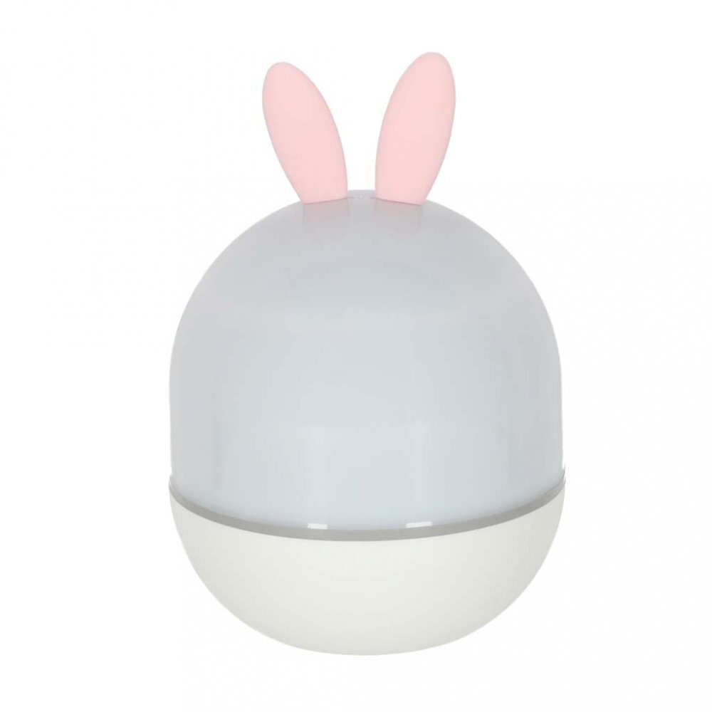 Ikonka Lampa de veghe pentru copii Rabbit dimensiune 12 x 16.5 cm rotativa cu telecomanda 6 melodii tematice lumina led si 6 seturi de folii interschimbabile