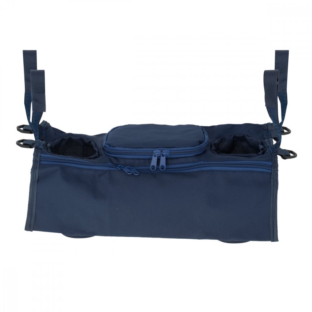 Ikonka Organizator universal pentru carucior cu 4 buzunare Bleumarin 36x12x13 cm