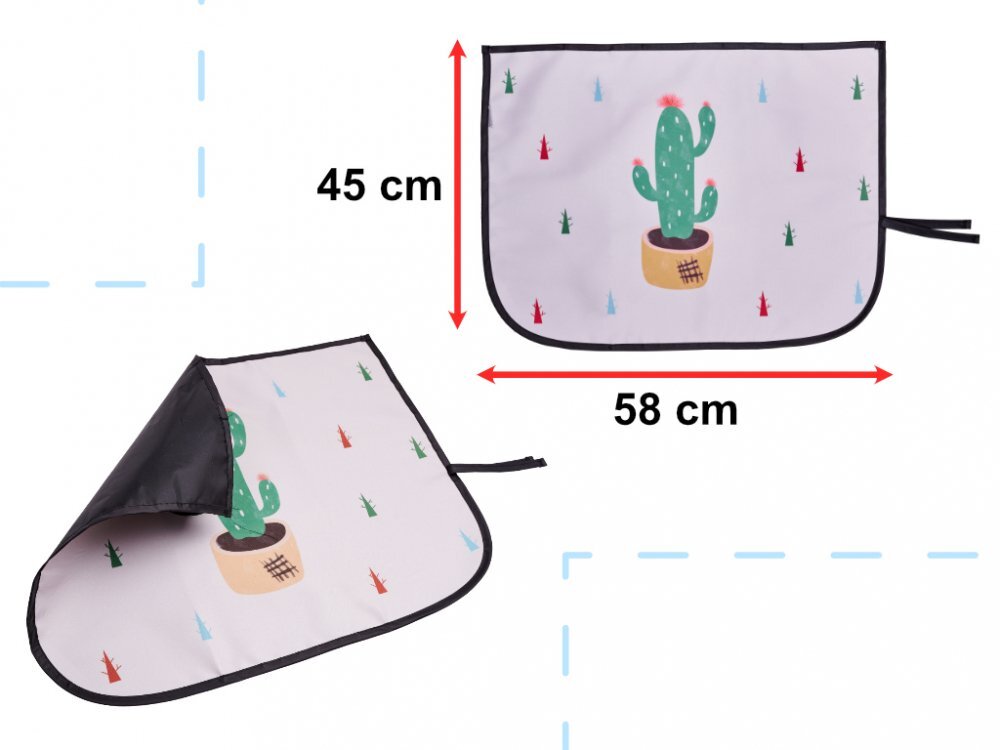 Ikonka Parasolar auto cu prindere magnetica Cactus dimensiune 59 cm x 45 cm