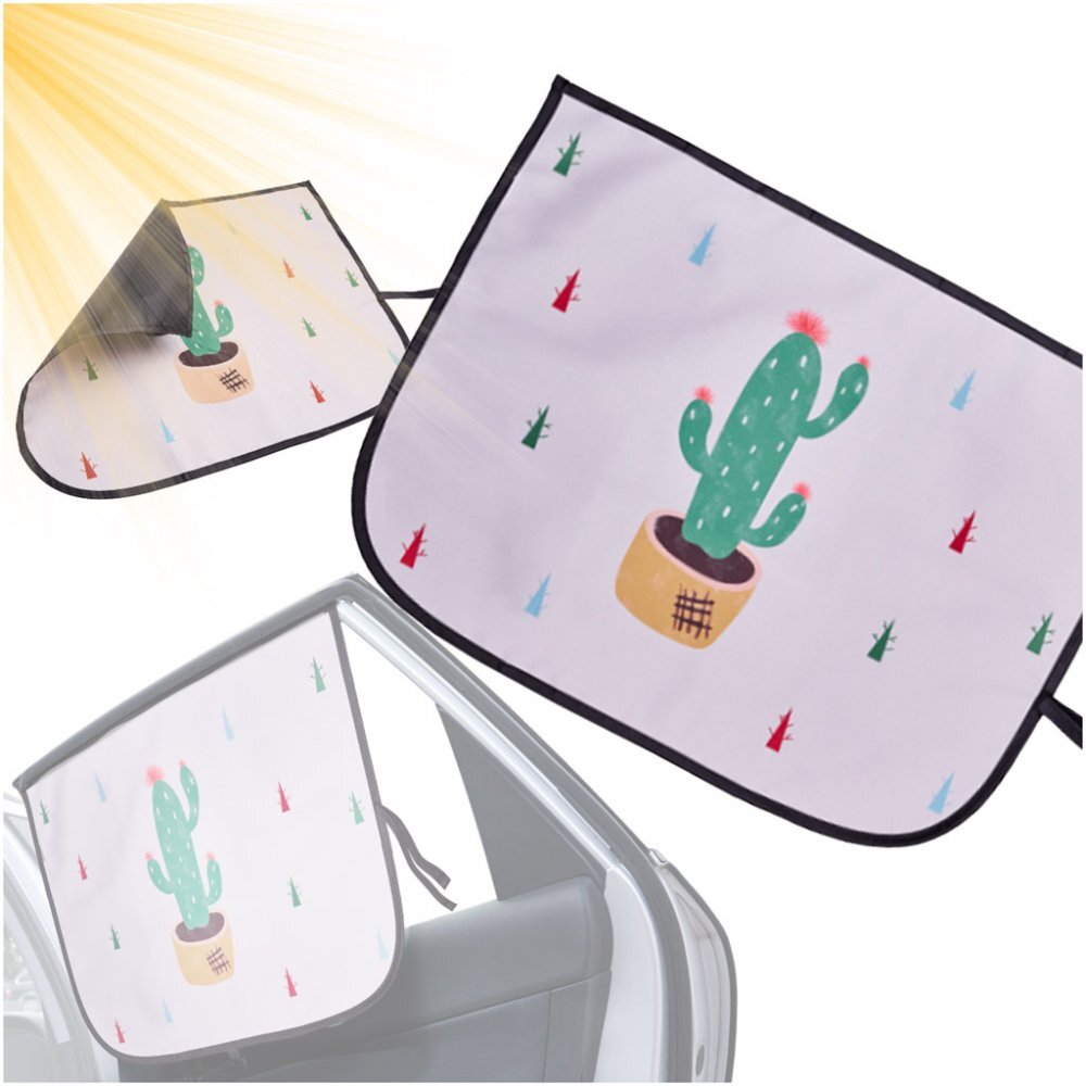 Ikonka Parasolar auto cu prindere magnetica Cactus dimensiune 59 cm x 45 cm