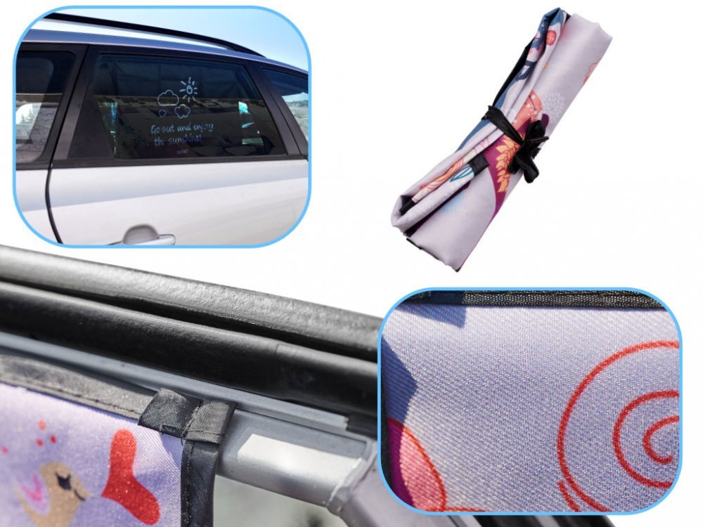 Ikonka Parasolar auto cu prindere magnetica Deer dimensiune 59 cm x 45 cm