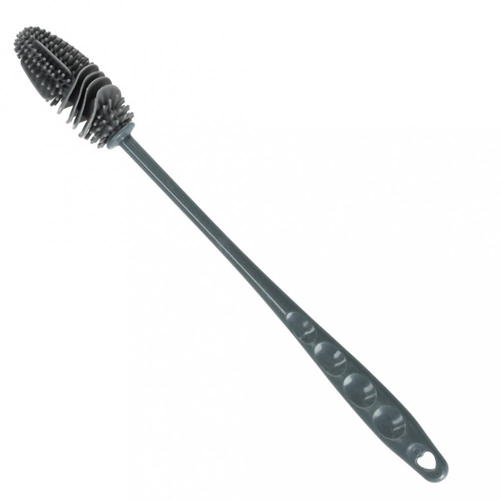 Ikonka Perie din silicon pentru curatare biberoane Grey 28 cm