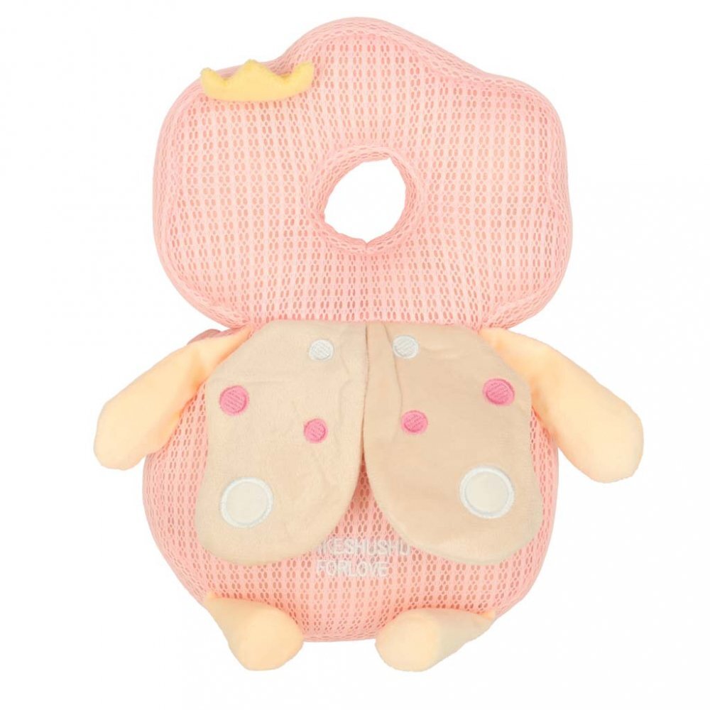 Ikonka Pernuta de protectie spate si cap pentru copii in forma de rucsacel cu bretele reglabile dimensiune 31 x 21 x 8 cm model Pink Fairy