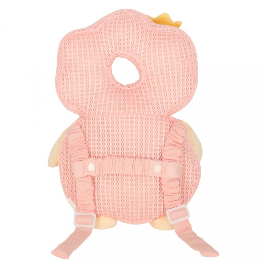 Ikonka Pernuta de protectie spate si cap pentru copii in forma de rucsacel cu bretele reglabile dimensiune 31 x 21 x 8 cm model Pink Fairy