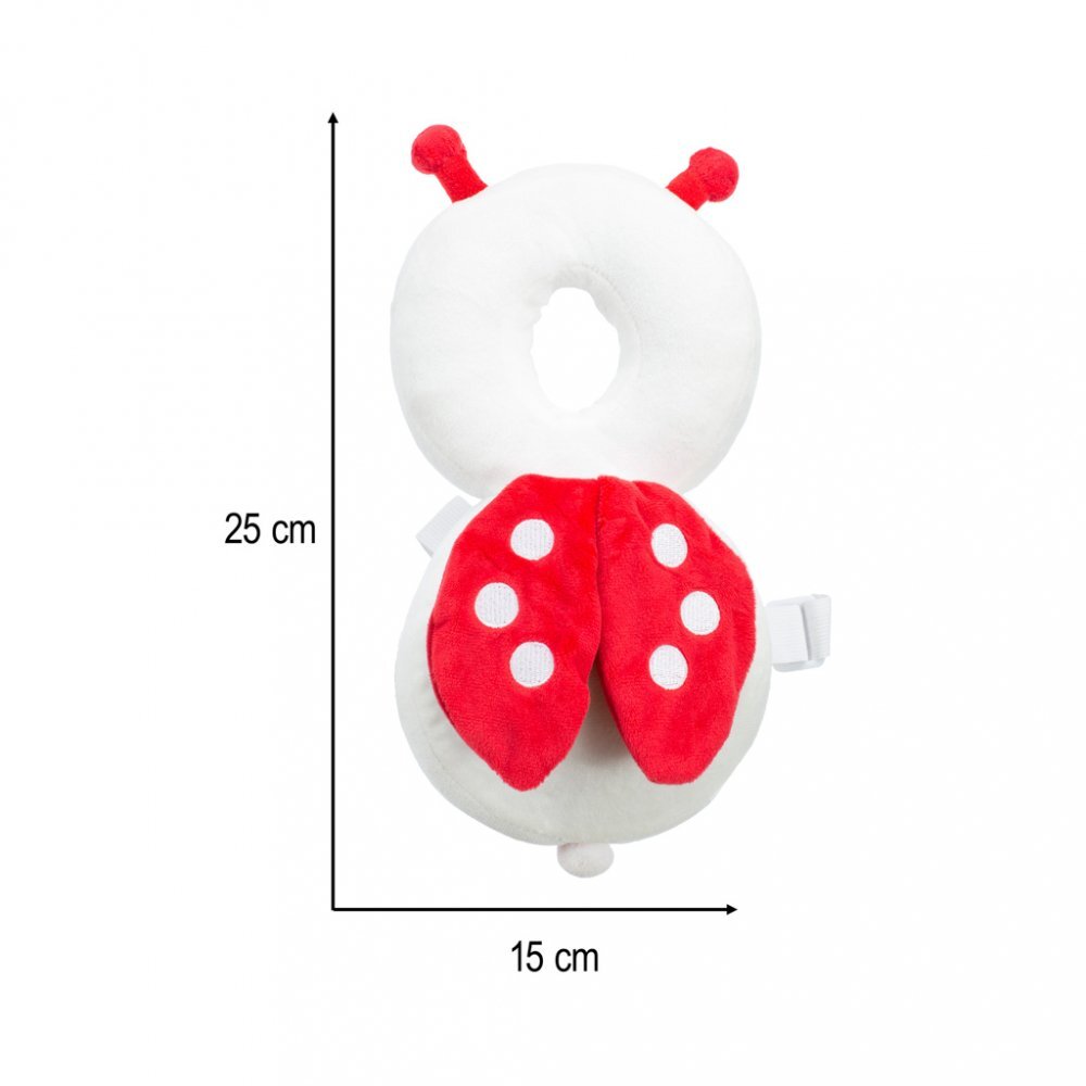 Ikonka Pernuta protectie spate si cap pentru copii in forma de rucsacel cu bretele reglabile dimensiune 25 x 15cm Buburuza