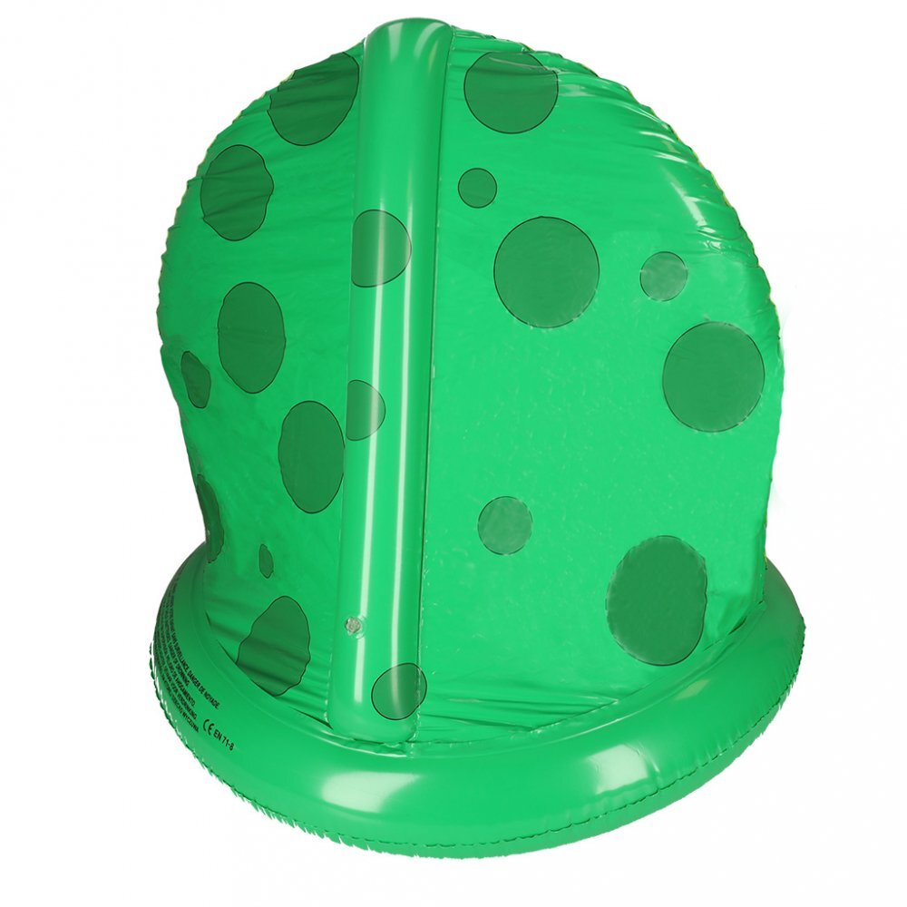 Ikonka Piscina gonflabila cu umbrar 101 cm Broscuta Verde