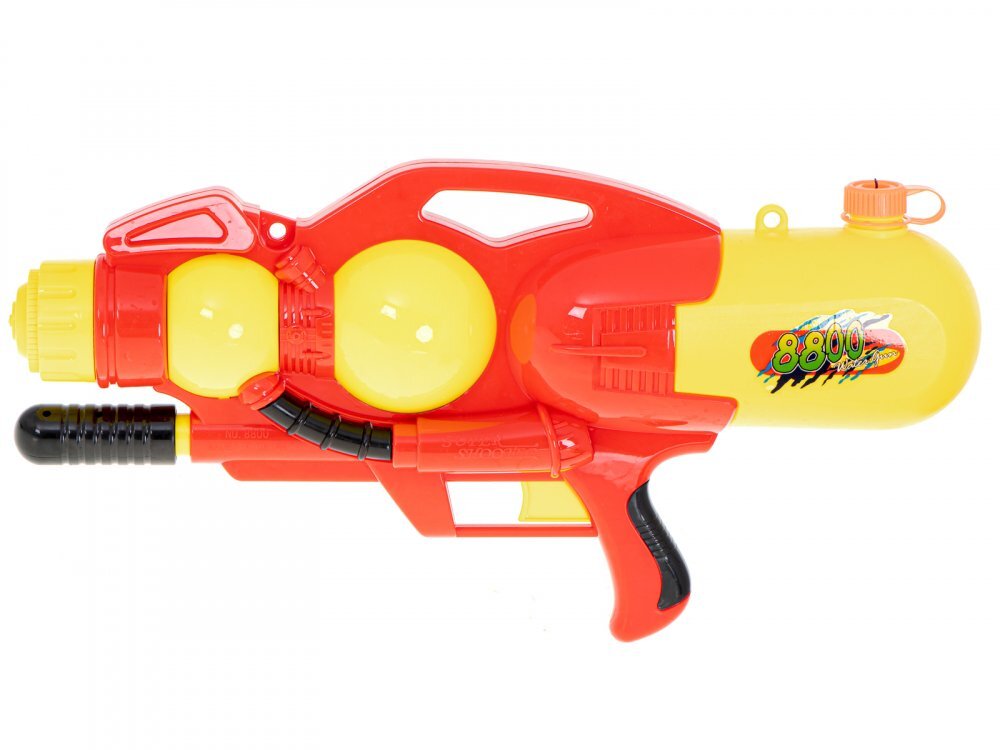 Ikonka Pistol lansator de apa pentru copii model mega XXL volum 2400 ml Red