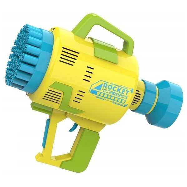 Ikonka Pistol pentru baloane de sapun Bubble Maker galben