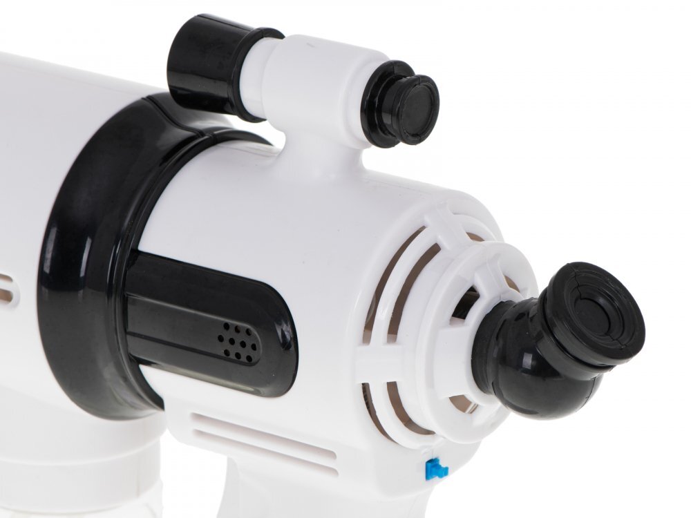 Ikonka Pistol telescopic pentru baloane de sapun cu 2 rezerve de lichid White