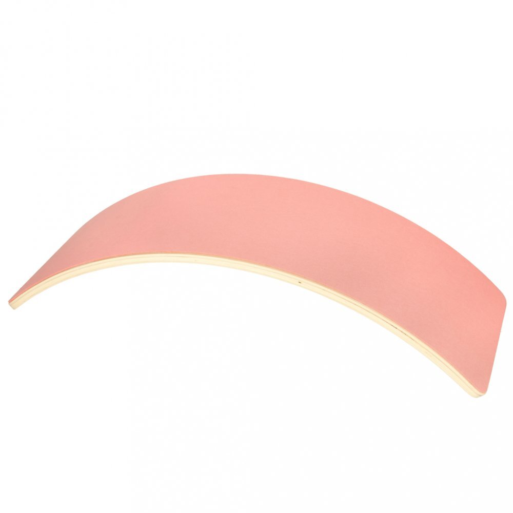 Ikonka Placa de echilibru din lemn pentru copii Lulilo Bej cu pasla Pink