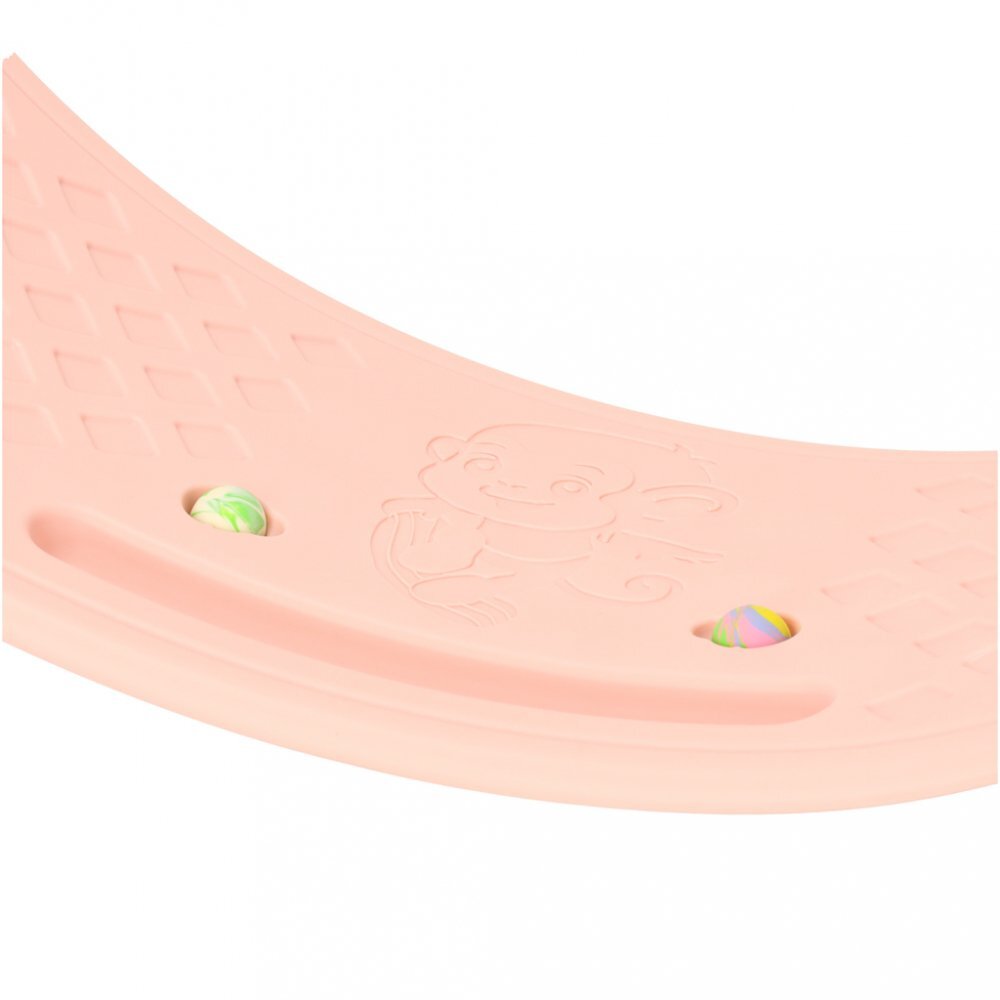 Ikonka Placa de echilibru pentru copii pink cu 2 bilute incluse dimensiune 67 x 29 cm