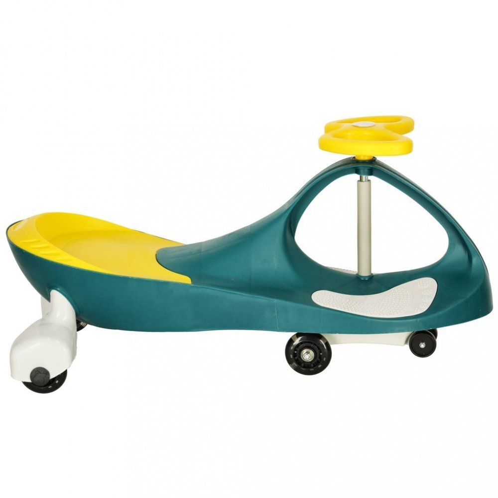 Ikonka Plasmacar gravitational cu LED-uri luminoase YellowGreen inaltime de la sol pana la sezut 21 cm greutate maxima admisa 50 kg