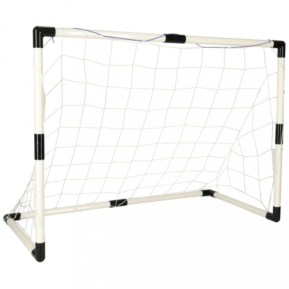 Ikonka Porti de fotbal 2in1 pentru copii cu mingi si pompa inclusa design compact montare intuitiva dimensiune 95 x 48 x 70 cm