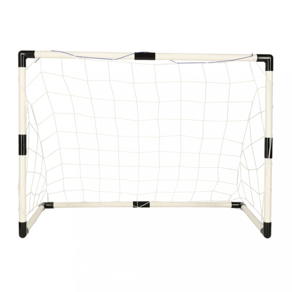 Ikonka Porti de fotbal 2in1 pentru copii cu mingi si pompa inclusa design compact montare intuitiva dimensiune 95 x 48 x 70 cm