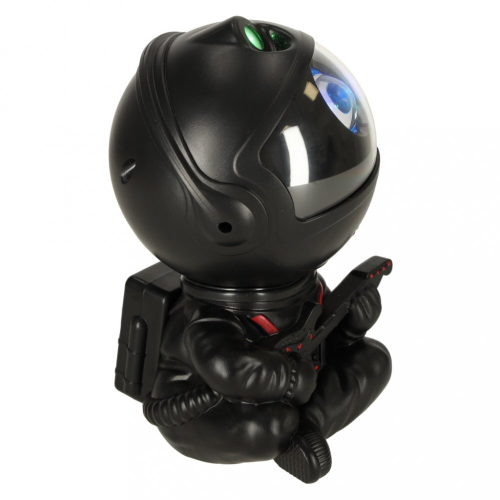Ikonka Proiector decorativ Astronaut Star cu cap rotativ 360 grade si telecomanda black