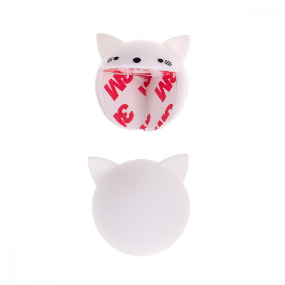 Ikonka Protectie pentru colturi din silicon White Cat