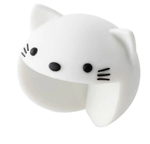Ikonka Protectie pentru colturi din silicon White Cat