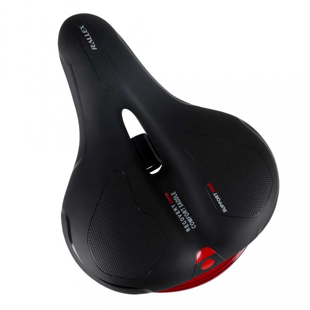 Ikonka Sa pentru bicicleta in forma ergonomica Black design ergonomic si anatomic echipata cu lampa LED 5 diode