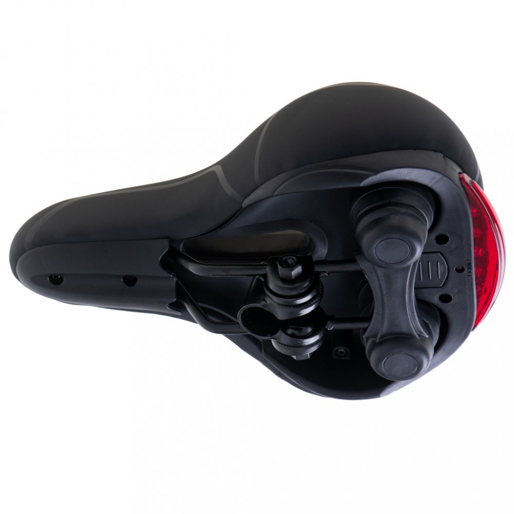 Ikonka Sa pentru bicicleta in forma ergonomica Black design ergonomic si anatomic echipata cu lampa LED 5 diode