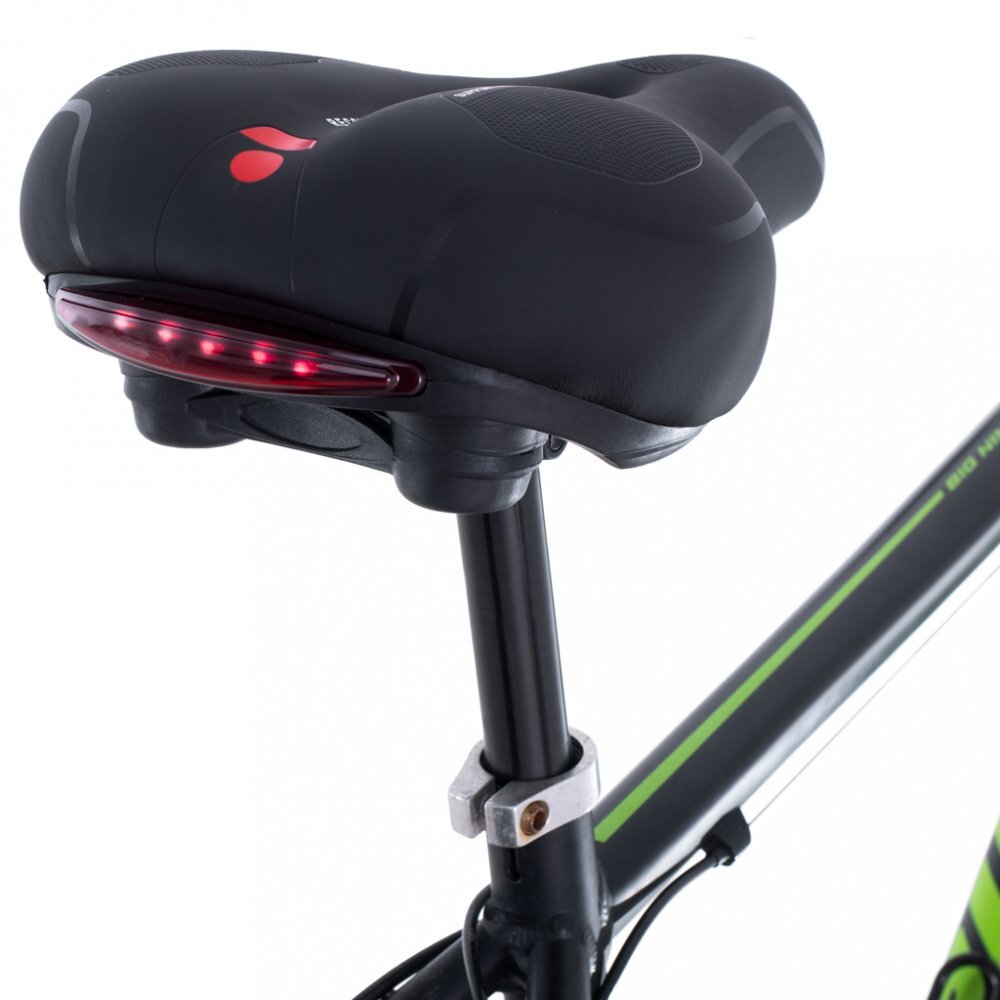Ikonka Sa pentru bicicleta in forma ergonomica Black design ergonomic si anatomic echipata cu lampa LED 5 diode