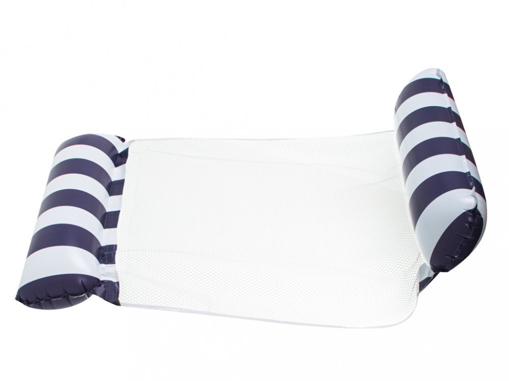 Ikonka Saltea gonflabila de plaja 120x70cm Blue Stripes