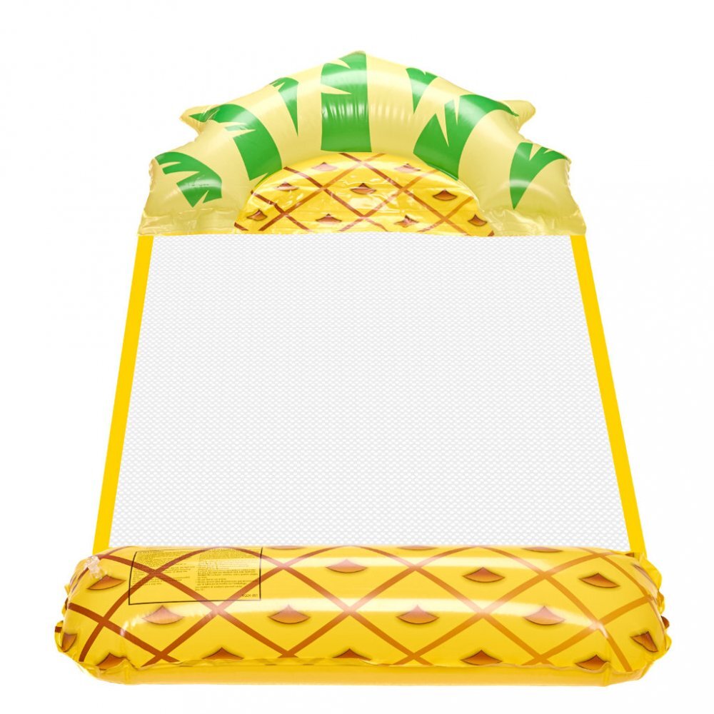 Ikonka Saltea gonflabila tip hamac pentru plaja si piscina dimensiune 135 x 72 cm model Ananas