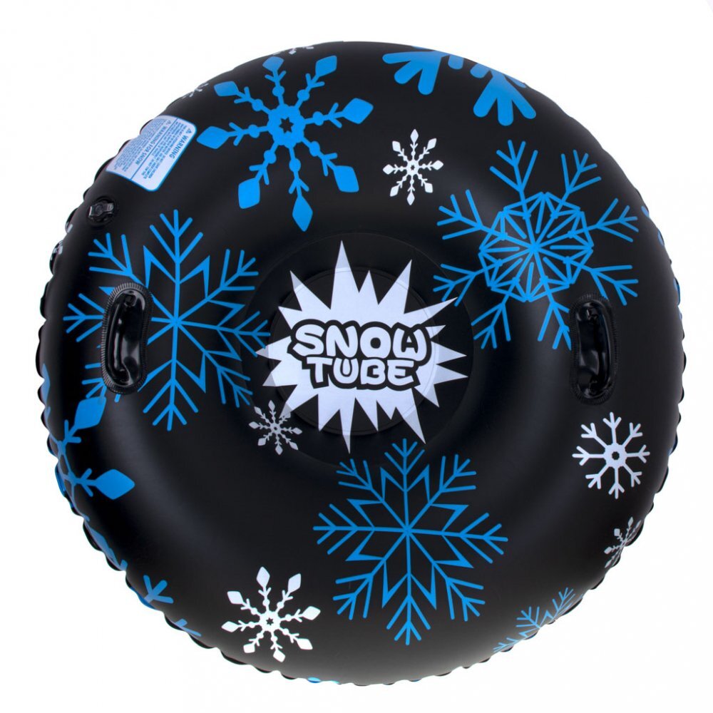Ikonka Sanie gonflabila 95cm Black Snowflake