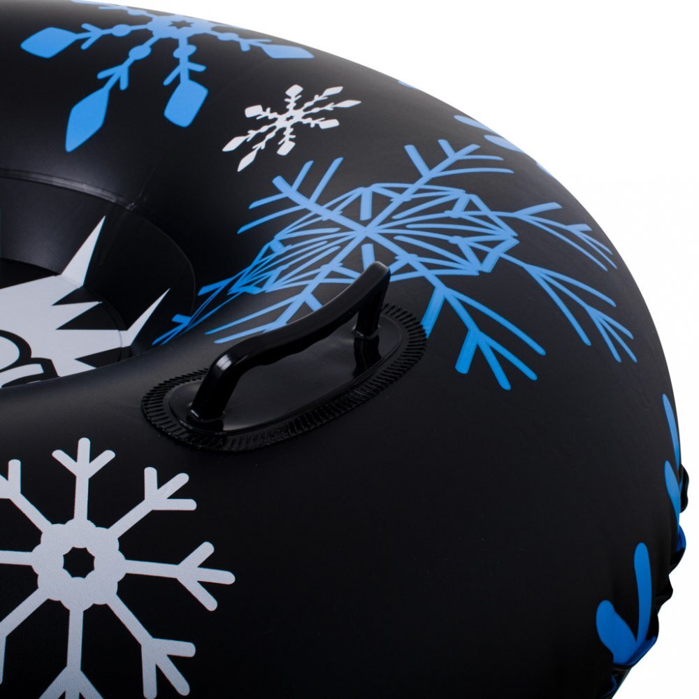 Ikonka Sanie gonflabila 95cm Black Snowflake