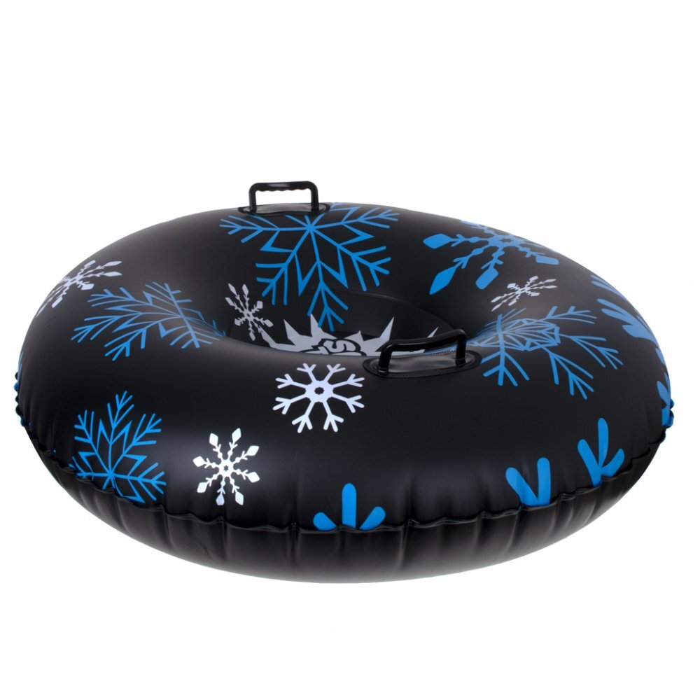 Ikonka Sanie gonflabila 95cm Black Snowflake