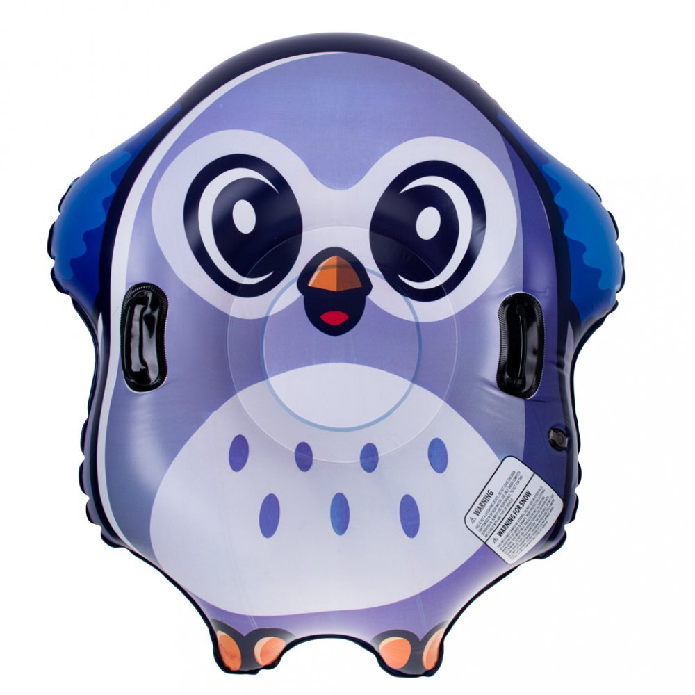 Ikonka Sanie gonflabila pentru copii Purple Owl cu manere de sustinere dimensiune 95 x 103 x 26 cm