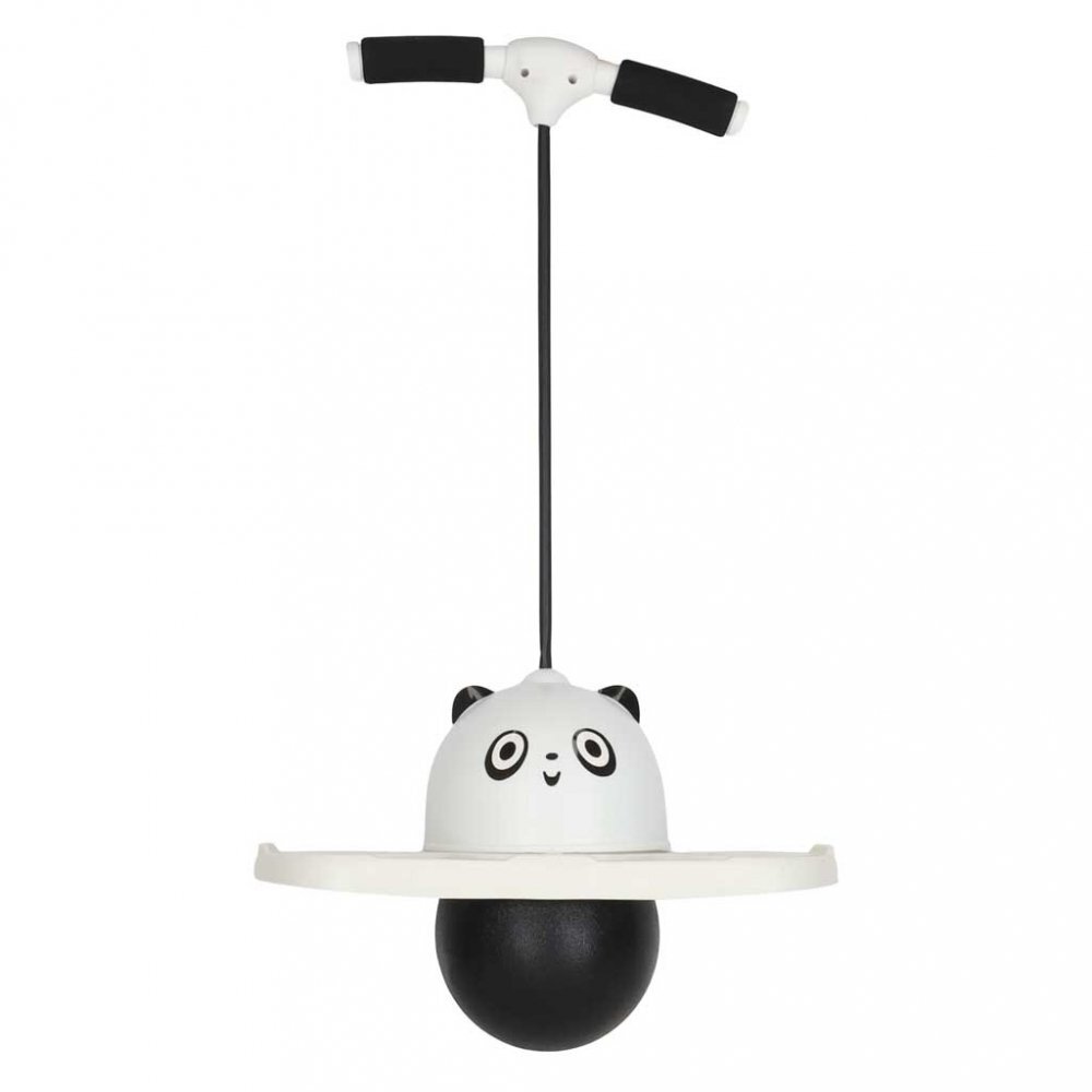 Ikonka Saritor pentru copii Pogo-Balance BlackWhite include pompa de umflat si autocolante adezive