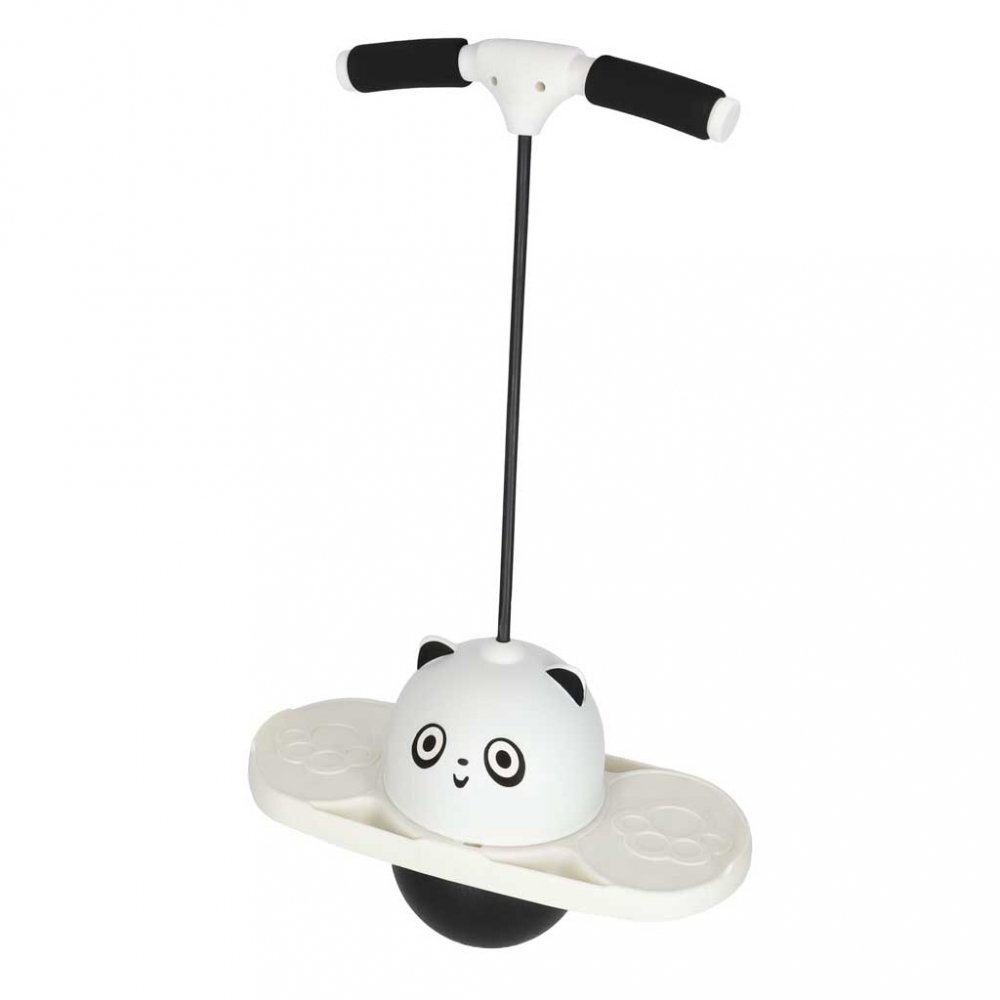 Ikonka Saritor pentru copii Pogo-Balance BlackWhite include pompa de umflat si autocolante adezive