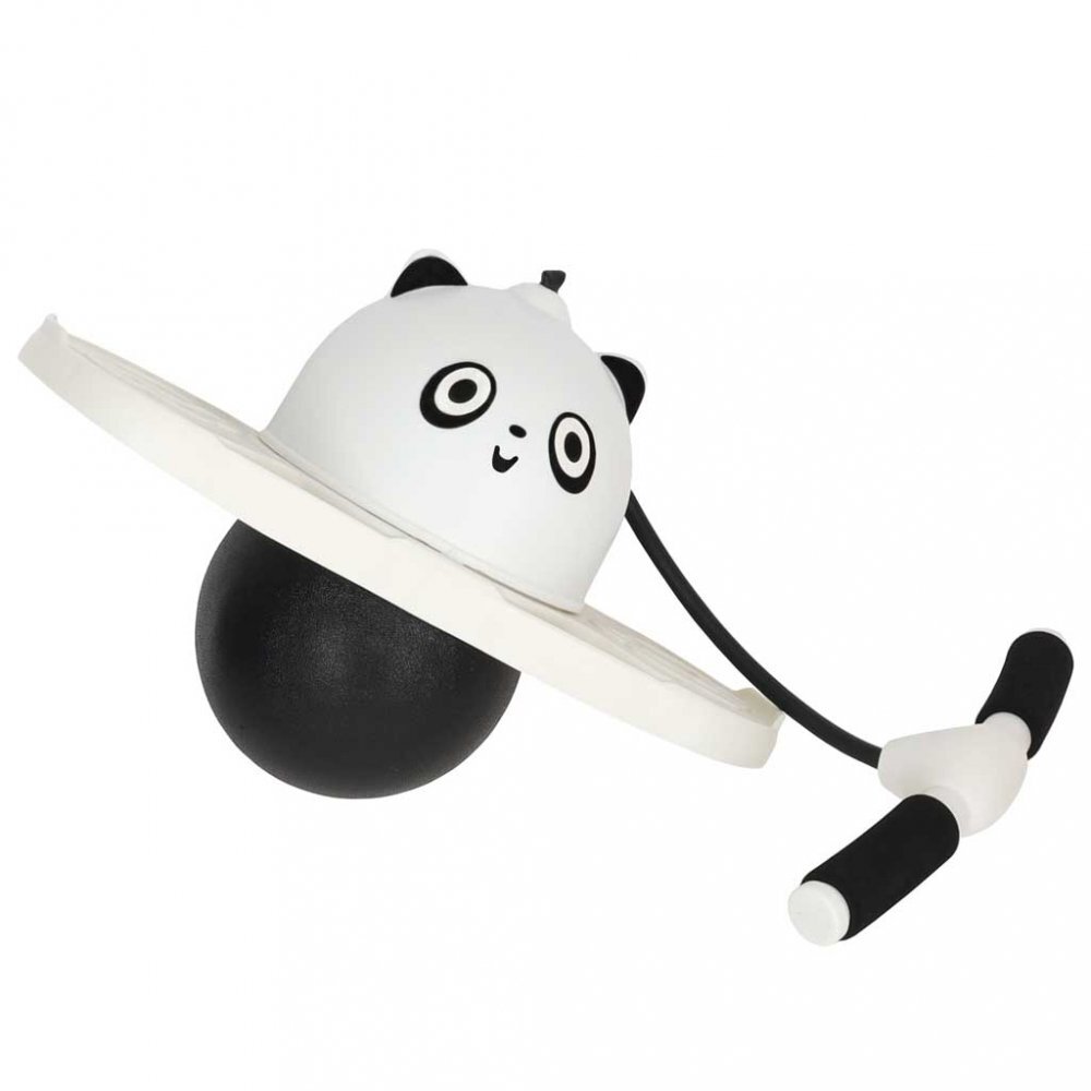 Ikonka Saritor pentru copii Pogo-Balance BlackWhite include pompa de umflat si autocolante adezive
