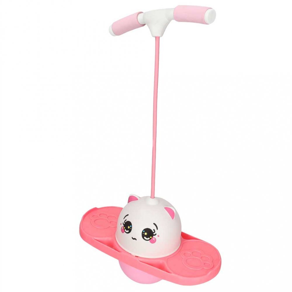 Ikonka Saritor pentru copii Pogo-Balance Pink include pompa de umflat si autocolante adezive