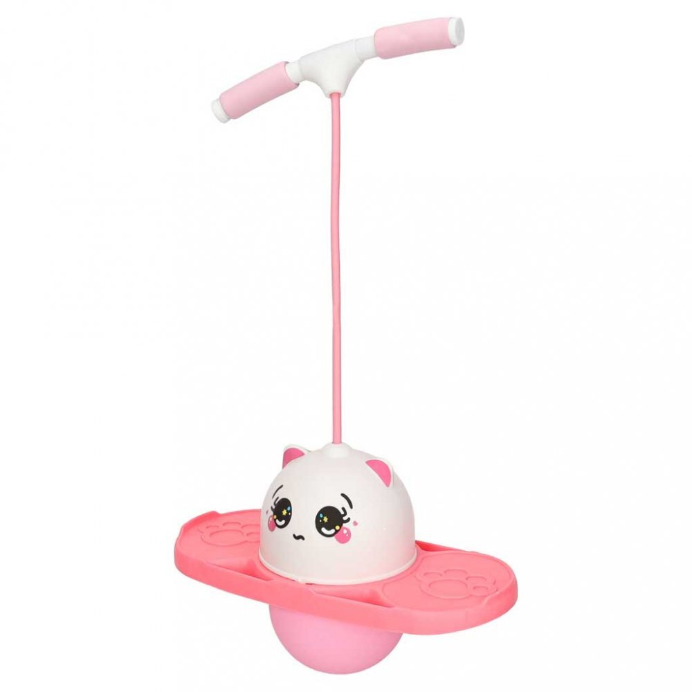 Ikonka Saritor pentru copii Pogo-Balance Pink include pompa de umflat si autocolante adezive