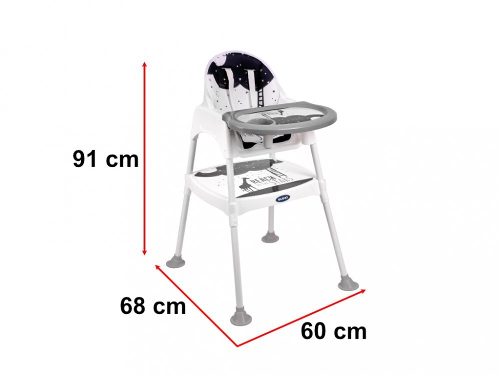 Ikonka Scaun de servit masa transformabil 3 in 1 Stars