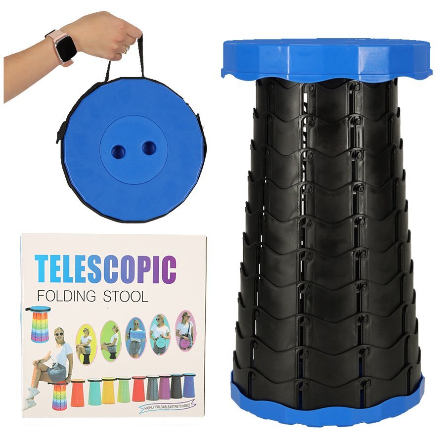 Ikonka Scaun telescopic pliabil 24 cm Blue